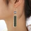 Hawaiian necklace set for women, with pearl and enamel