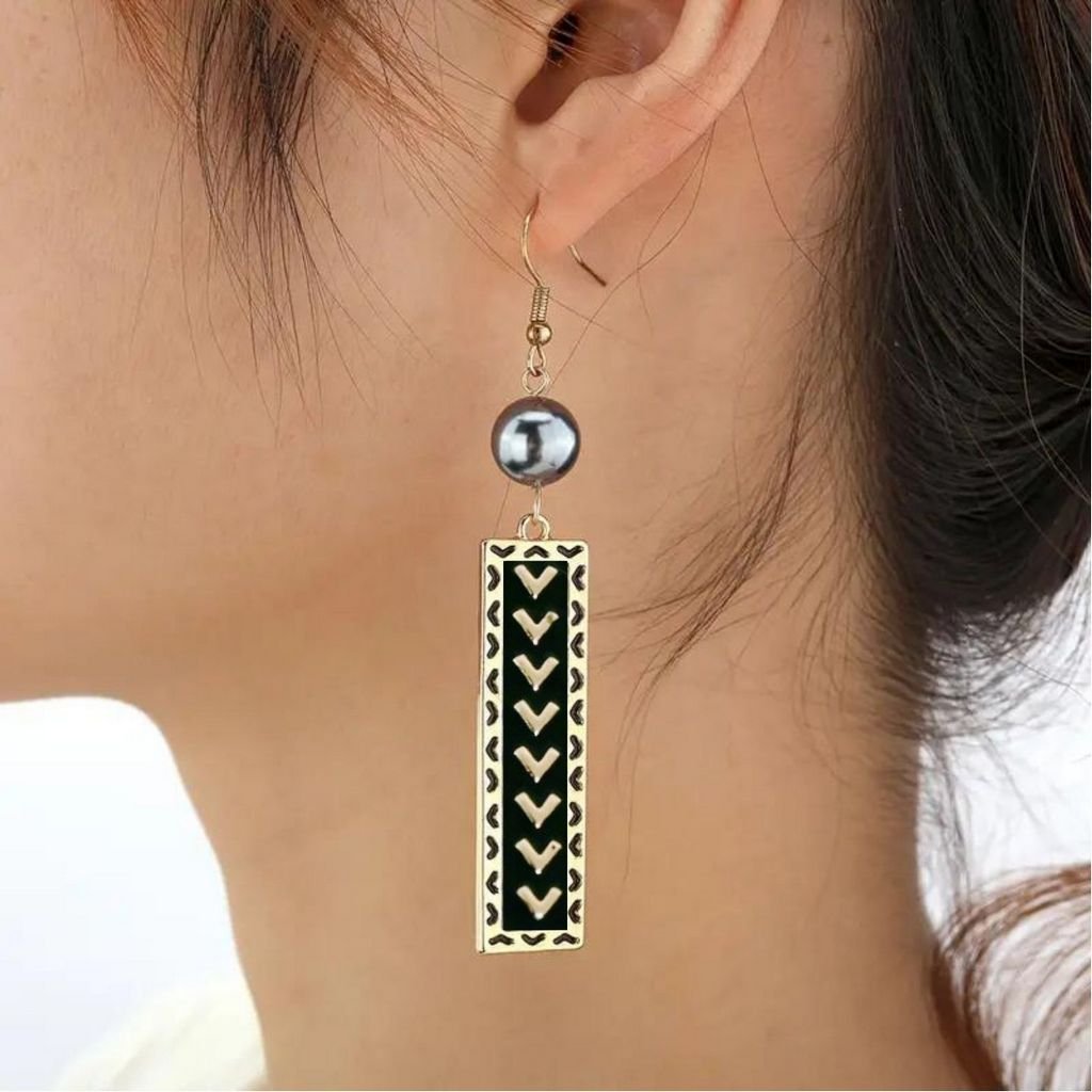 Hawaiian necklace set for women, with pearl and enamel