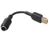 efillooc Power Plug Adapter Converter for Lenovo ThinkPad Round to Square Tip