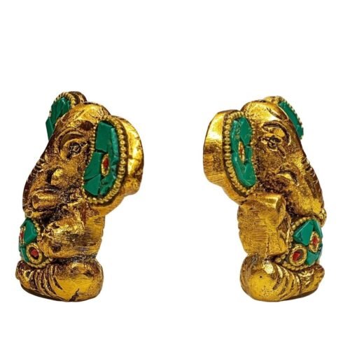 efillooc metal handicraft ganesh figurine statue small