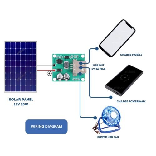 efillooc solar charge controller board for charging mobile mini 5v2a