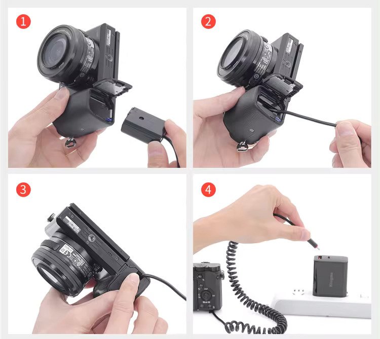 efillooc campaign np-fw50 dummy battery usb c dc coupler for sony (8) efillooc dummy battery for sony np-fw50 a6400 a6100 zv e10