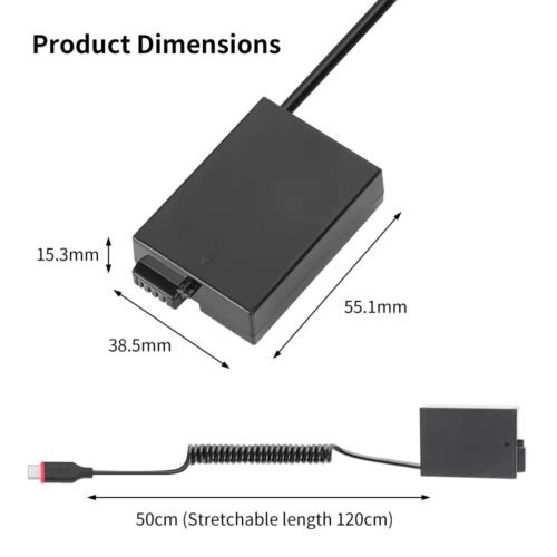 efillooc dummy battery for canon lp-e8 lp-e6 lpe-12 lp-e17