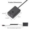 efillooc np-fw50 dummy battery usb type-c for sony dslr cameras