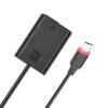 efillooc np-fw50 dummy battery usb type-c for sony dslr cameras
