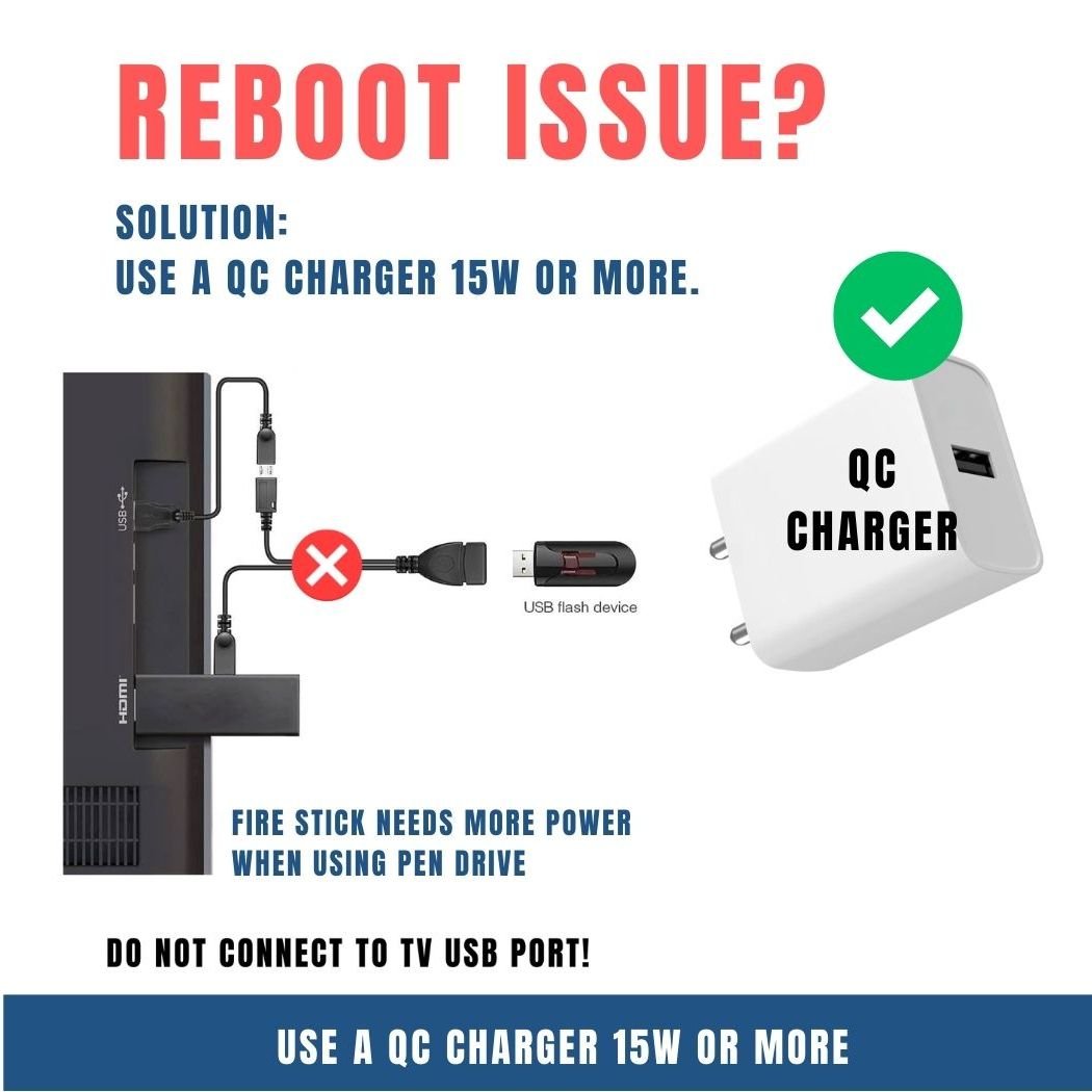 efillooc usb micro OTG cable for amazon fire tv stick and mi stick