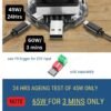 efillooc 65W USB electronic load tester aging test
