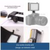 efillooc 96 LED Video Light for DSLR Dimmable Cold Shoe 4xAA or USB charger