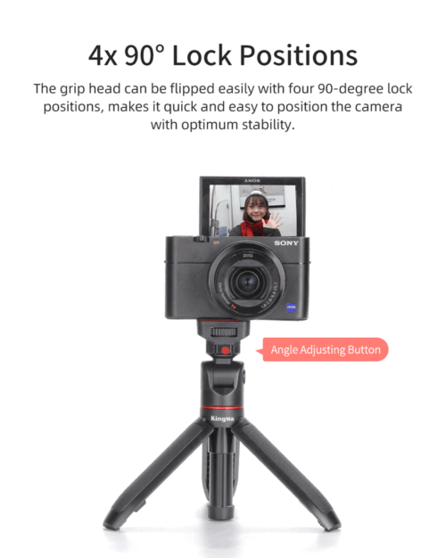 efillooc KingMa BM-SR2 Extension Grip Mini Tripod For Mobile & Camera Vlogging mini tripod
