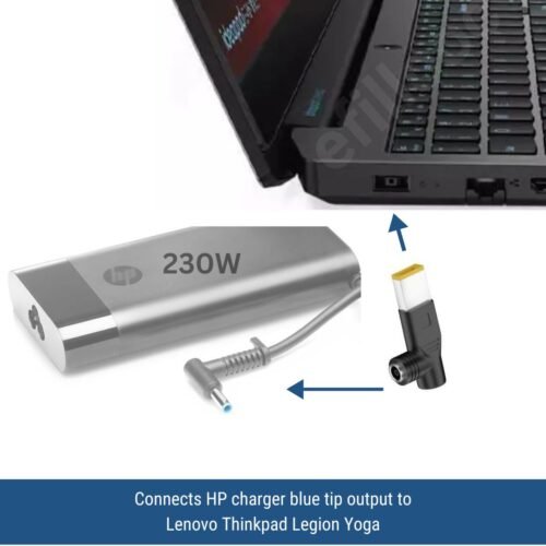 efillooc hp dc 4530 to lenovo thinkpad legion yoga square charger adapter 240w