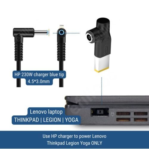 efillooc hp dc 4530 to lenovo square charger adapter 240w