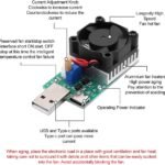 efillooc 18W electronic usb load discharge tester