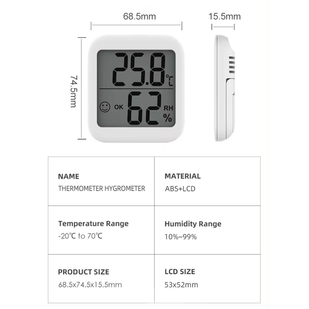 T17 mini indoor room hygrometer thermometer temperature sensor humidity gauge monitor