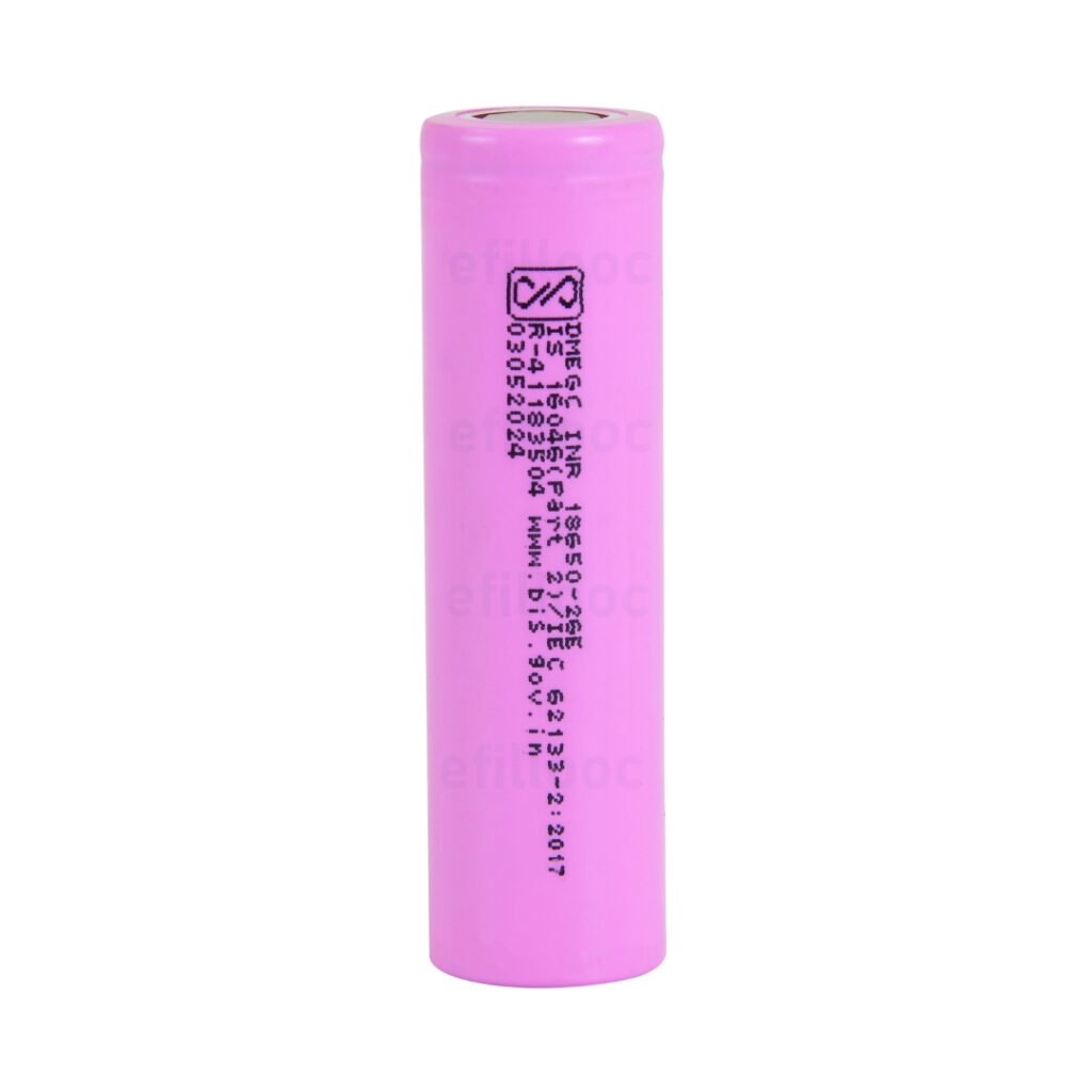 efillooc dmegc 18650 2600 inr18650-26e 3.7V
