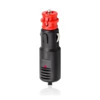 efillooc 12V High Power Car Male Plug Connector with 8A Fuse LED, For Tyre Inflator Cooler