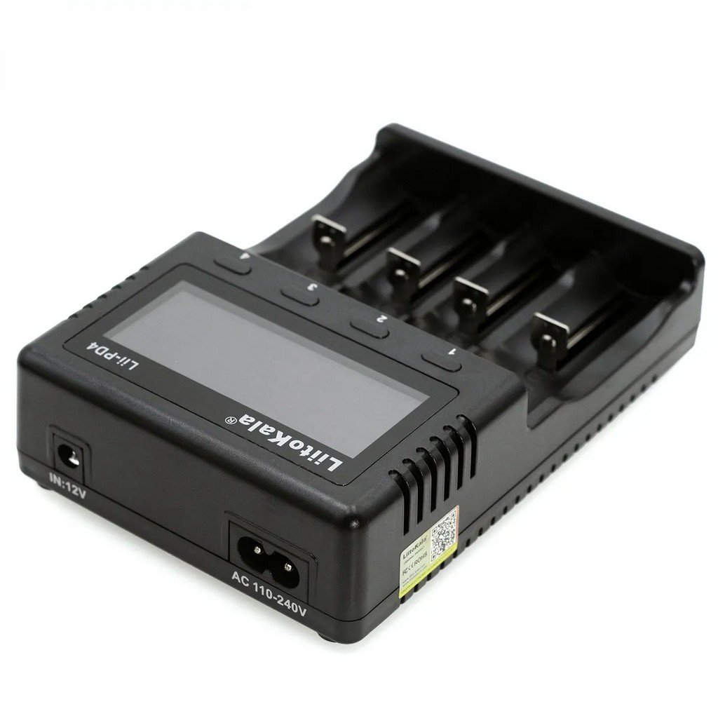 efillooc liitokala lii-PD4 4 Bay 2A Quick battery charger USB AA AAA 18650 21700