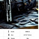 efillooc superfire mi80-s flashlight edc tactical