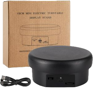 efillooc turntable display stand small 12cm mushroom