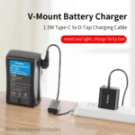 efillooc usb-c to d-tap cable tc-dp3 v-mount charger
