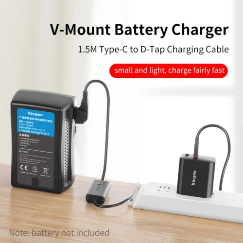 efillooc usb-c to d-tap cable tc-dp3 v-mount charger