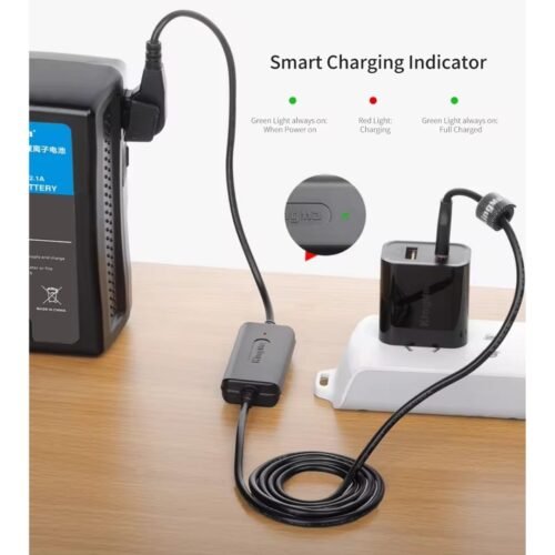efillooc usb-c to d-tap cable tc-dp3 v-mount charger