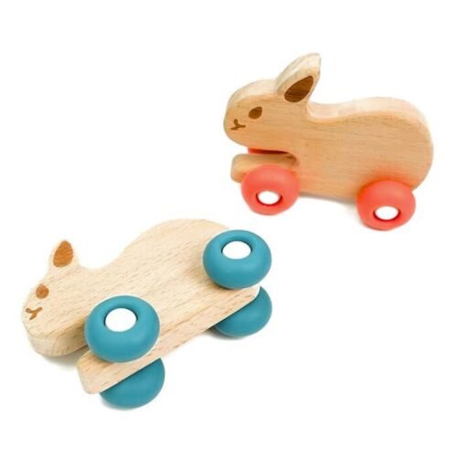 Elephant Bunny With Wheels toy for Toddlers