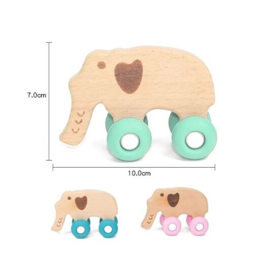Elephant Bunny With Wheels toy for Toddlers