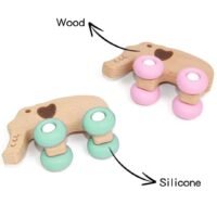 Elephant Bunny With Wheels toy for Toddlers