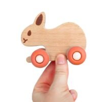 Elephant Bunny With Wheels toy for Toddlers