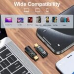 efillooc 240W PD USB C Male to Female Adapter with Digital Display, 40Mbps, 8K Video Support for Laptops Smartphones