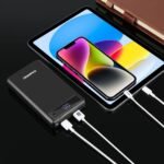 HAWEEL DIY 6x18650 Battery 24W PD QC Fast Charge Power Bank Box Case with Display