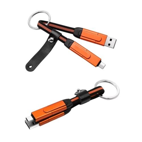 efillooc 6in1 usb c data cable multiport charging cable short