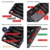 efillooc 2.4 inch 8 channel 18650 battery capacity tester module