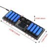 efillooc 2.4 inch 8 channel 18650 battery capacity tester module