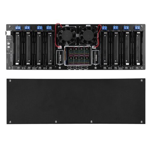 efillooc 2.4 inch 8 channel 18650 battery capacity tester module