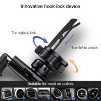 efillooc usams zj058 gravity car holder for iPhone android