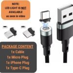 efillooc uslion 3A fast charge magnetic cable for iphone