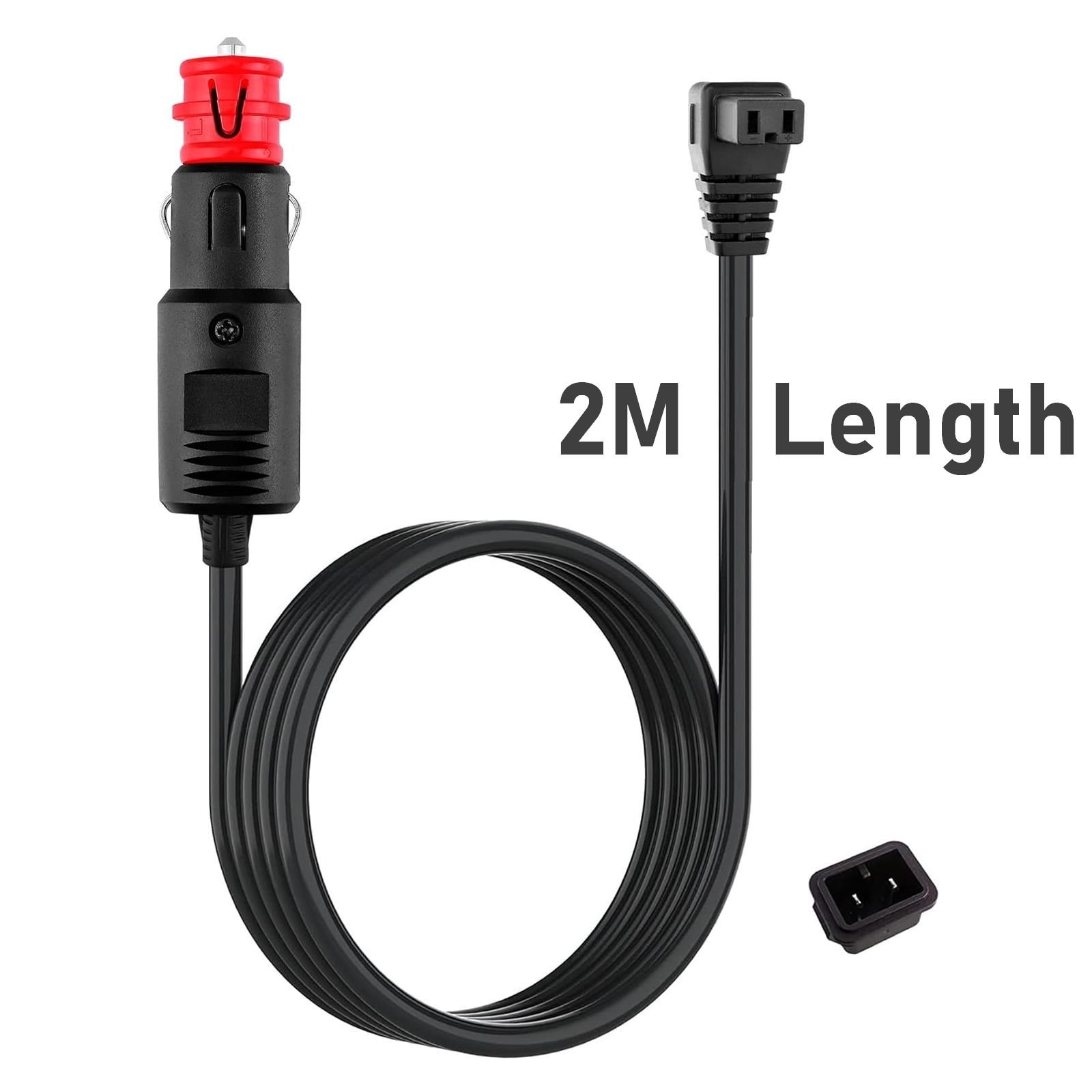 efillooc 12-24V car fridge cooler dc power plug l shape