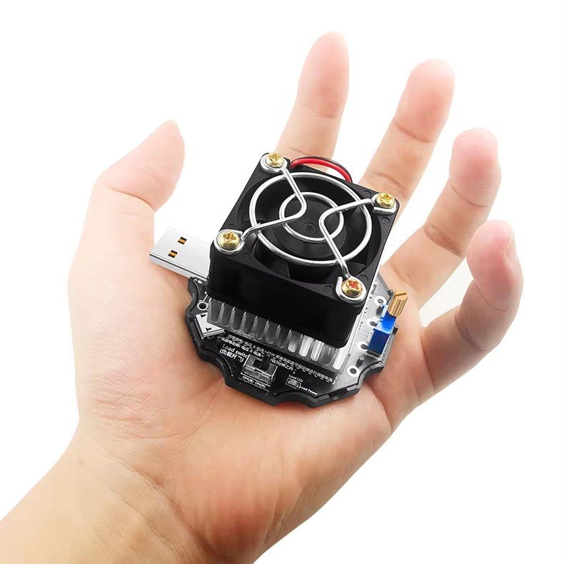 efillooc 65W USB electronic load tester aging test