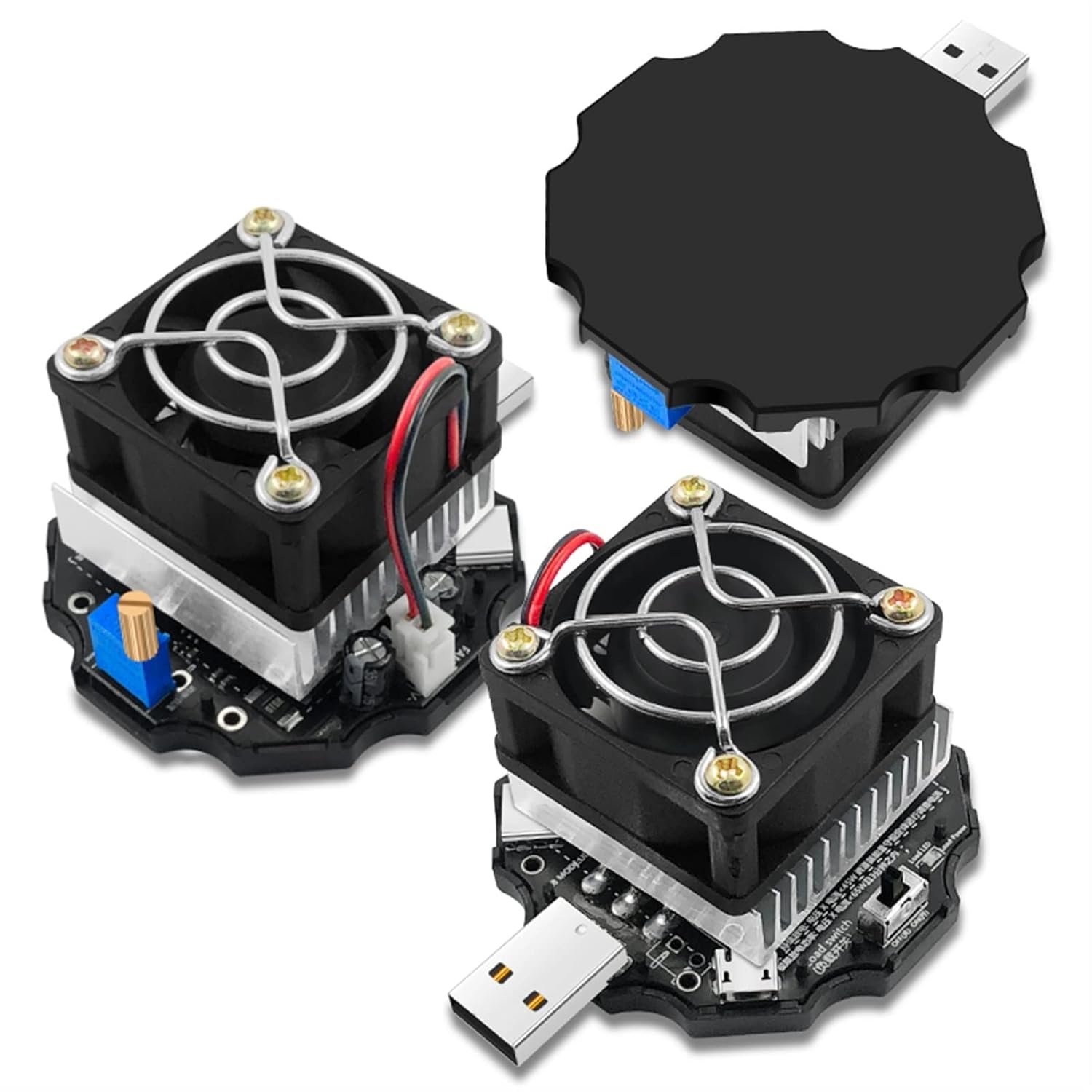 efillooc 65W USB electronic load tester aging test