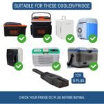 efillooc car cooler fridge dc cable b plug