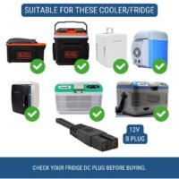 efillooc car cooler fridge dc cable b plug