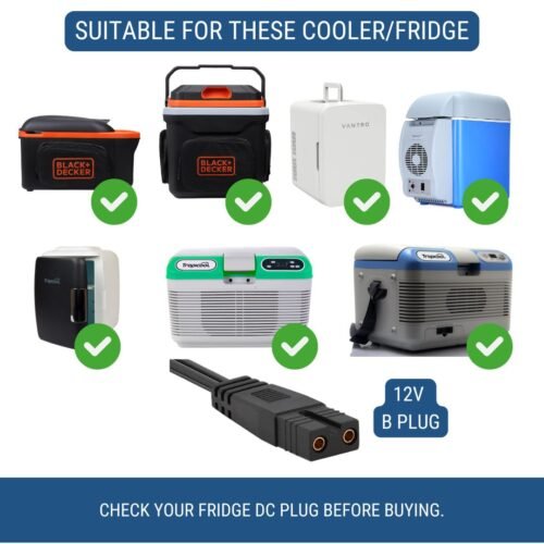 efillooc car cooler fridge dc cable b plug