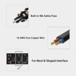 efillooc car cooler fridge dc cable b plug