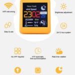 efillooc smart wifi weather station clock iot wifi mini clock with alarm