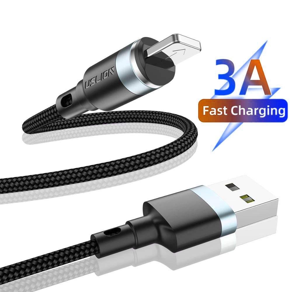 efillooc uslion magnetic usb cable 3in1 3A fast charge and data