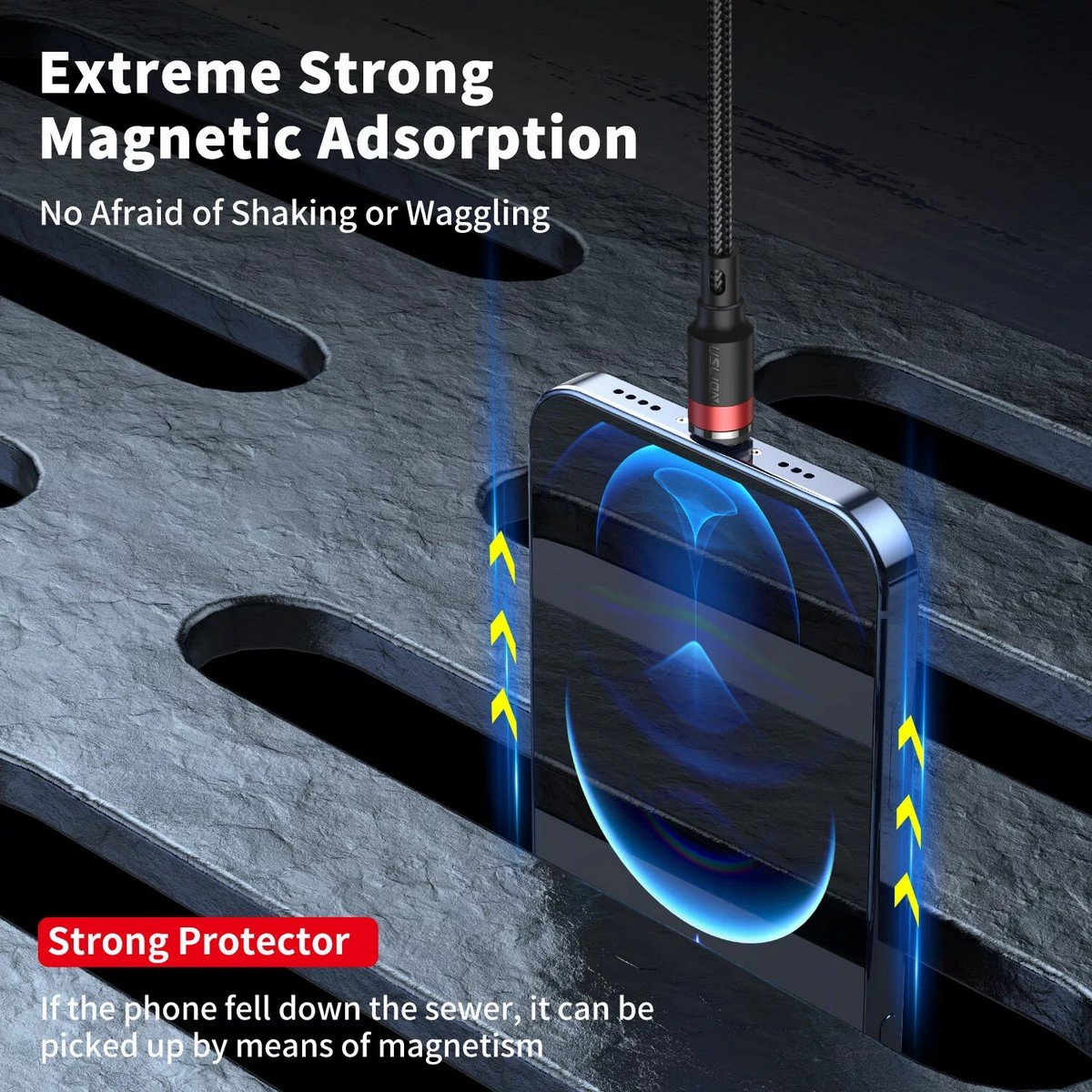 efillooc uslion 3A fast charge magnetic cable for iphone