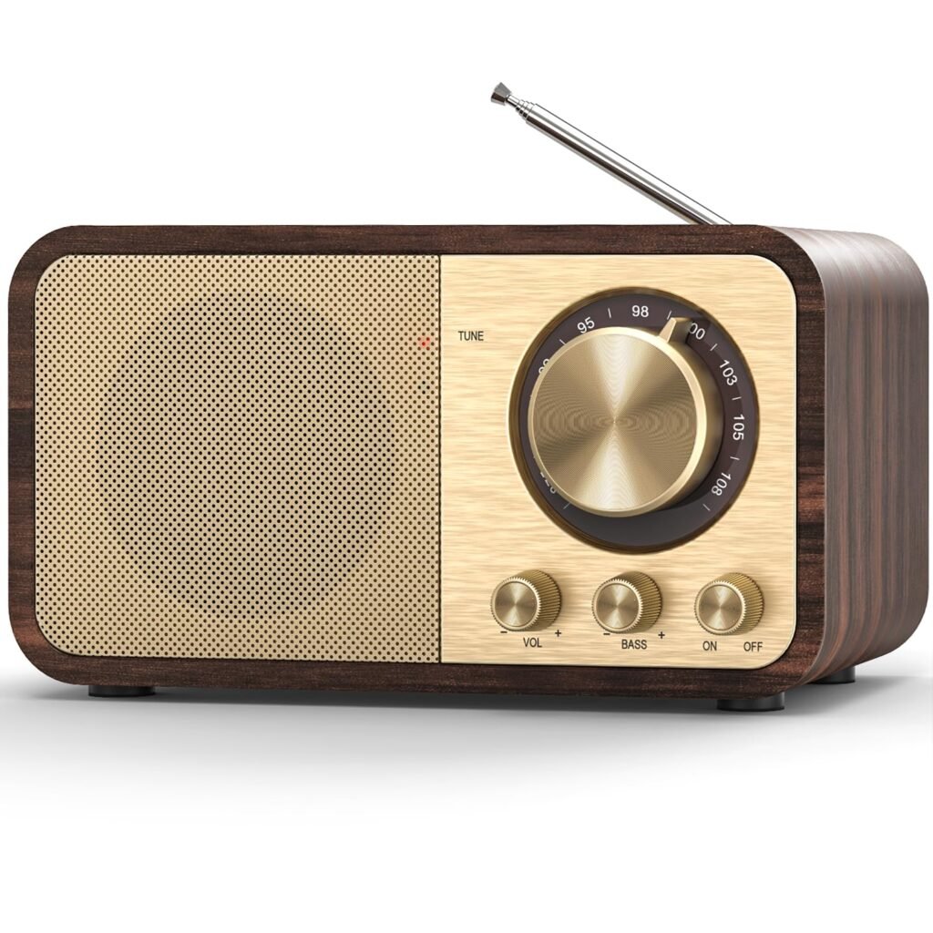 efillooc jy-66 retro fm radio wireless speaker