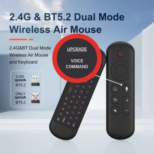 efillooc M5 Voice Air Mouse Keyboard Remote Rechargeble