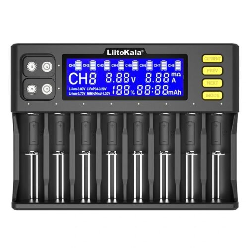 efillooc liitokala lii-s8 8 slot charger 2A fast charger